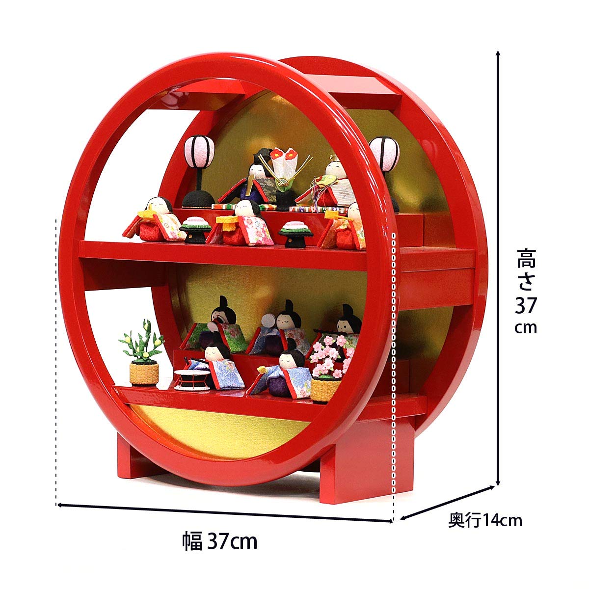 雛人形 ひな祭り 扇面三段わらべ雛１０人揃い Amazon | リュウコドウ 雛人形 扇面三段わらべ雛10人揃い 間口45cm